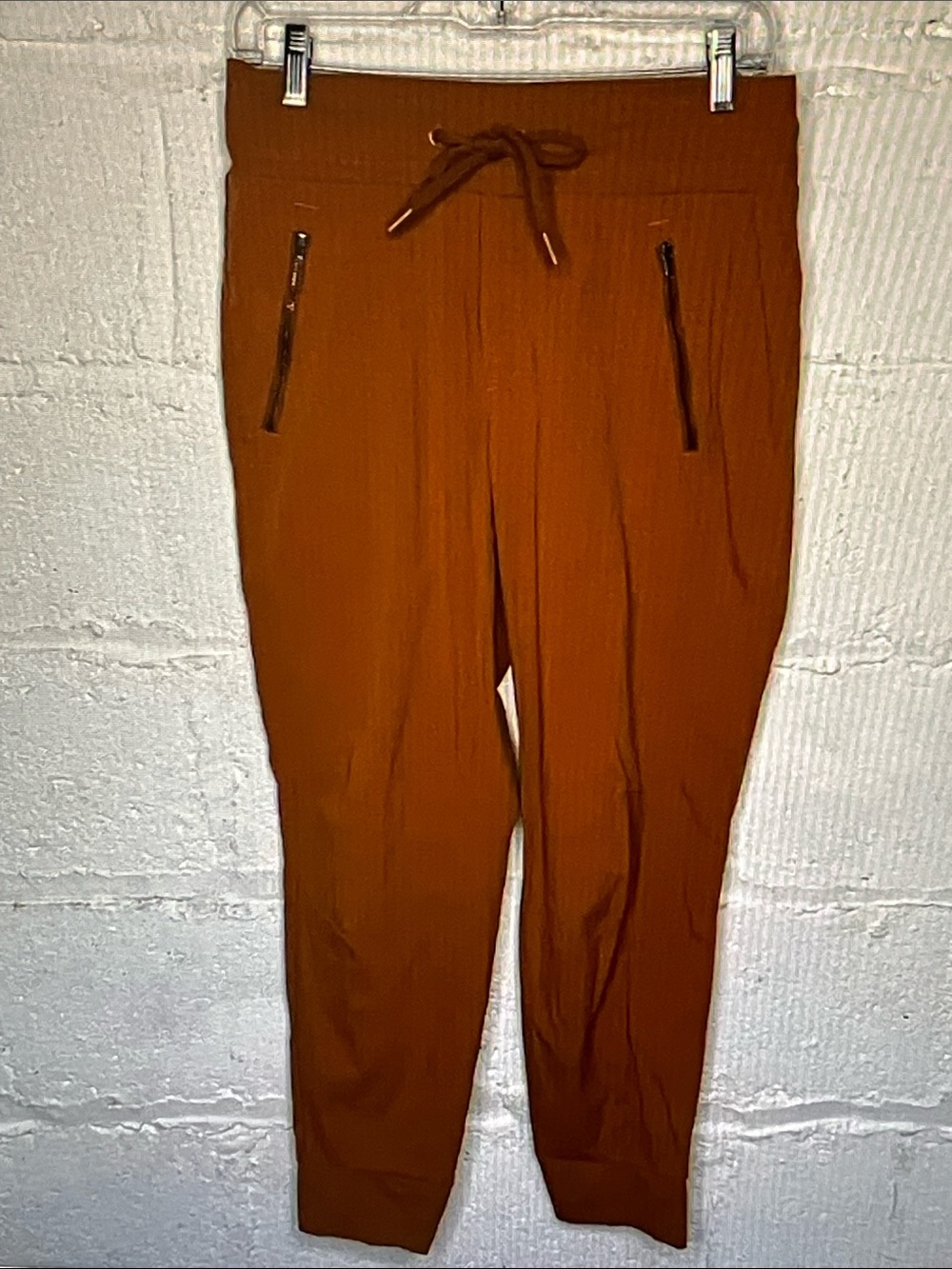 Athleta Rust Orange Drawstring Joggers for Women